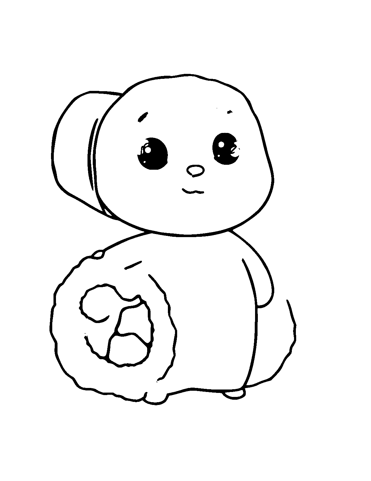 Line-art coloring page of Sushi, medium outlines, centered