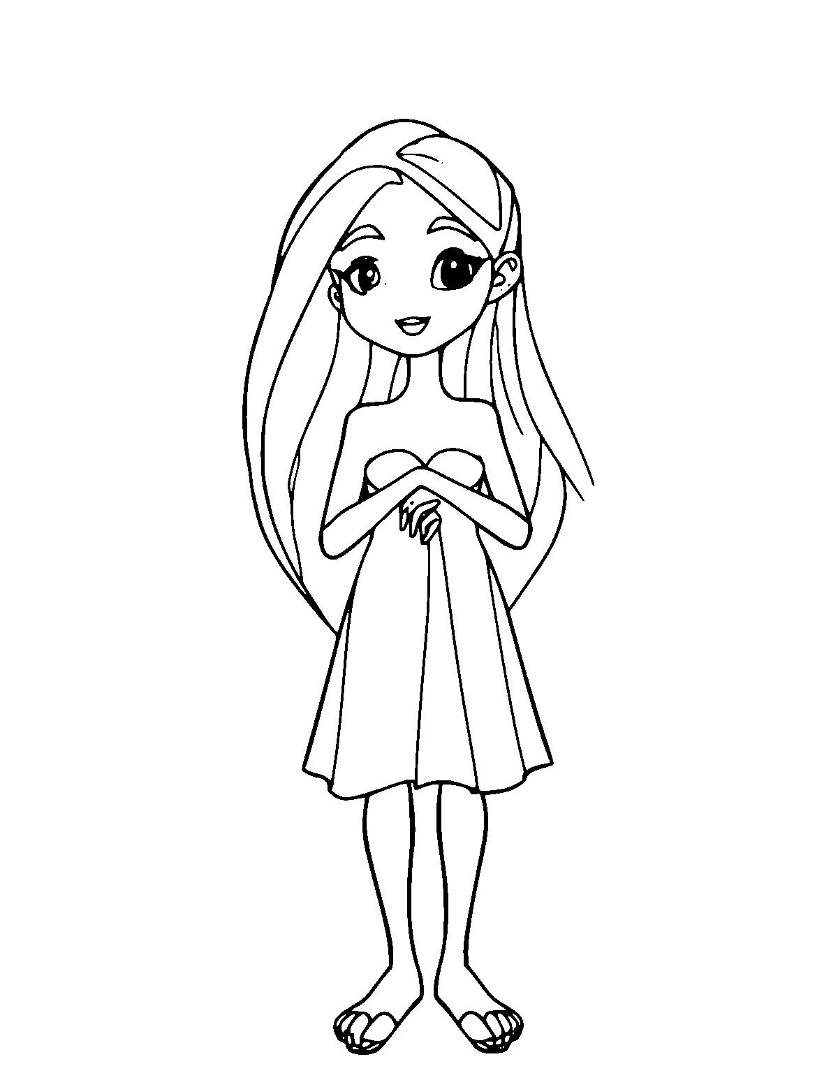 Line-art coloring page of Wifredo Lam, medium outlines, centered