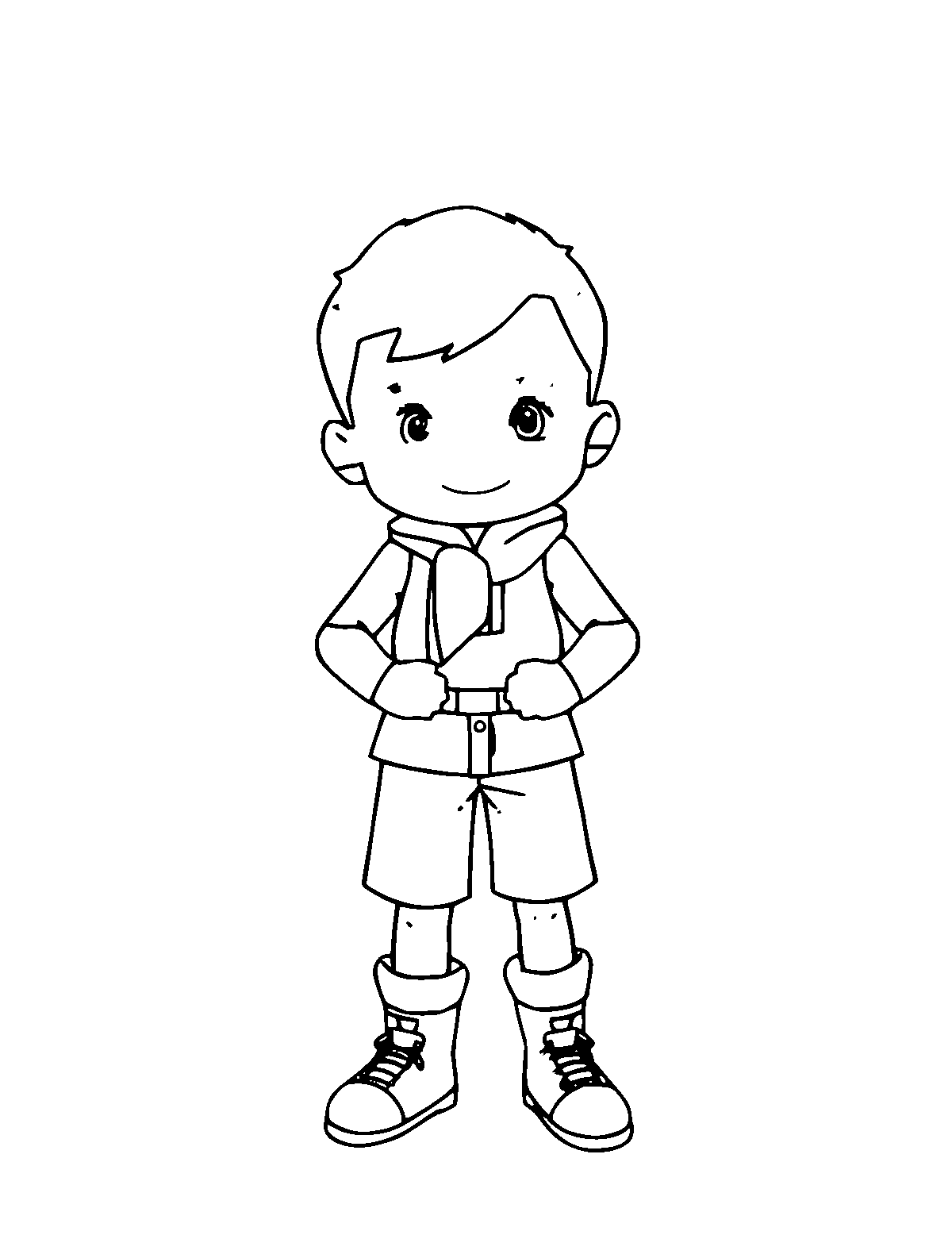 Line-art coloring page of Yuri Gagarin, medium outlines, centered